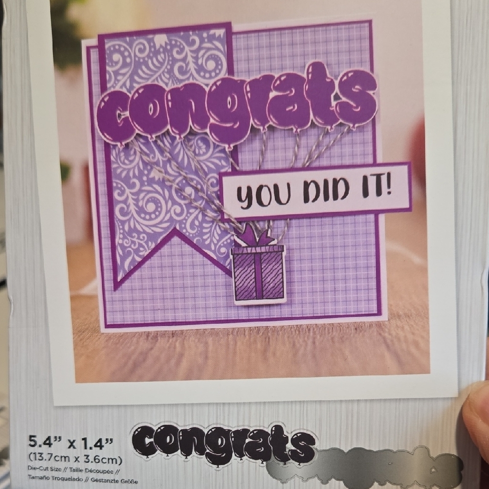 Crafter's Companion Lot Of 8 Balloon Sentiment Stamp And Die Sets NEW - Picture 6 of 16